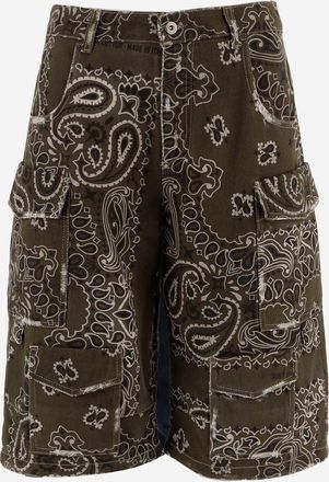 DON'T @ ME Kurze Baumwolljeans Dont @ Me mit Bandana-Print