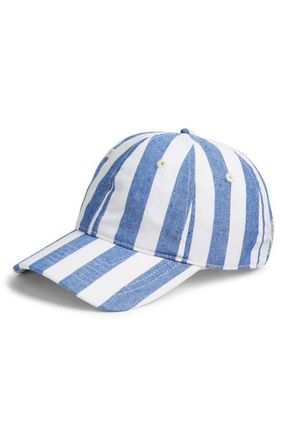 Echo Cassis Stripe Cotton Baseball Cap in Chambray at Nordstrom