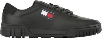 Tommy Jeans Zwarte Cupsole Sneakers - Heren - Sneakers - Zwart - 45 EU - Schoenen