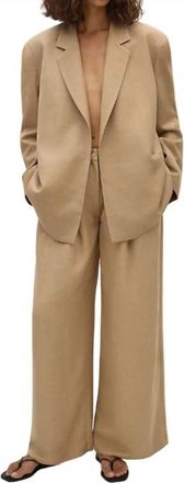 Faithfull The Brand Astrid High Rise Trouser In Sahara