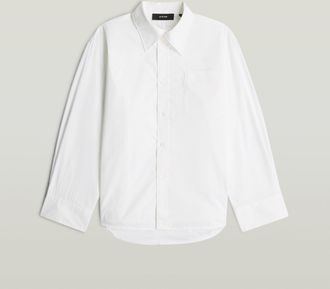 G-Star Bomber Sleeve Overhemd - Wit - Dames