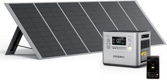 OEM Generador Solar - Aferiy - 2400w 2048wh - Panel Plegable 400w - 13 Salidas Ip65 - Camping/ccaravana