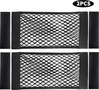OEM Adecuado Para Redes De Carga De Malla Titoumi De 2 Unidades Con Cinta Adhesiva, Bolsas De Almacenamiento El&aacute;sticas Para Coche, Bolsillos De Pared, Mal