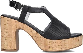 Nero Giardini Elegante zwarte sandalen voor dames - Dames - Sandalen met hakken - Zwart - 39 EU - Schoenen