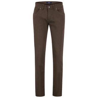 Gardeur Jeans, Heren, Bruin, W40 L34, Denim, Bruine Denim Slim Fit Jeans