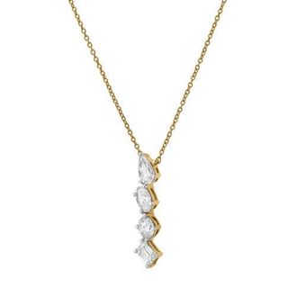 LuvMyJewelry Nerisse 14K Gold Lab Grown Diamond Necklace - 0.75 Ct in 14K Yellow Gold at Nordstrom