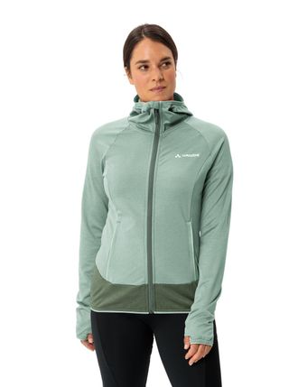 Vaude Fleecejacke VAUDE WOMENS TEKOA FLEECE JACKET II, Damen, Gr. 34, dusty fern, Obermaterial: 97% Polyester, 3% Elasthan, Basic, ohne Ausschnitt, elastisc