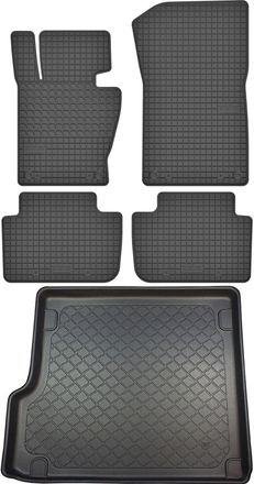 OEM Juego De Alfombrillas De Goma Para Coche Y Alfombrilla Para Maletero Para Bmw X3 E83 Suv (enero De 2004 - Octubre De 2010)