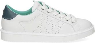 Panchic Schoenen, Heren, Wit, 42 EU, Leer, Leren Sneakers met Veters