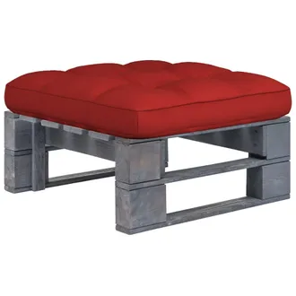 vidaXL Otomana De Jard&iacute;n De Palets Madera De Pino Impregnada Gris Vidaxl