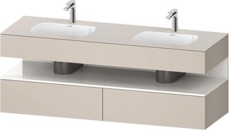 Duravit Qatego Lavabo Encastrado Con Base De Lavabo Consola, - Duravit