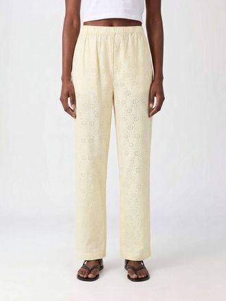 MC2 Saint Barth Pantaloni palazzo in cotone floreale