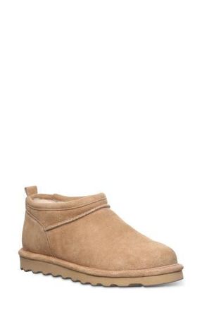 Bearpaw Super Shorty Genuine Shearling Lined Bootie in Iced Coffee at Nordstrom Rack, Size 11