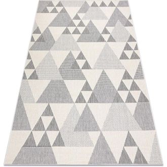 RugsX Rugsx - Carpet spring 20409662 triangles sisal, looped - cream beige 160x230 cm