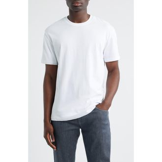 Mavi Solid Cotton Crewneck T-Shirt in White at Nordstrom, Size Xx-Large