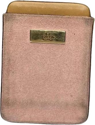 Gucci Pre-owned Vintage Pouch - Dames - Vintage Accessoires - Roze - ONE Size - Leer - Vintage