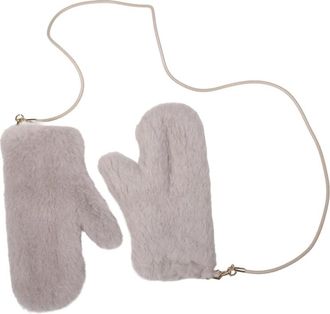Max Mara Ombrato Handschoenen - Dames - Handschoenen - Beige - S/M - Wol - Accessoires