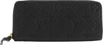 Louis Vuitton Monogram Empreinte Black Noir Monogram Empreinte Long Wallet (Bi-Fold) (Pre-Owned)