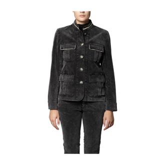 Mason's Denim Jackets, female, Black, 2XS, Karen Jacket