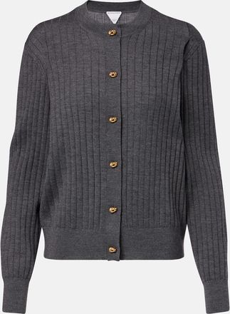 Bottega Veneta Cardigan Knot in maglia di lana a coste