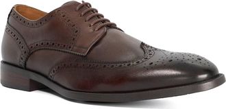 Dune London Mens Sunni - Leather Gibson - Brown - Size UK 11