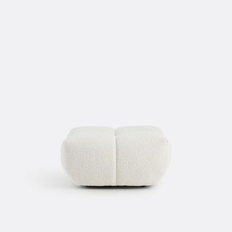 La Redoute Interieurs Poef, dikke badstof, L83 cm, Nuria