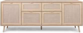 Concept Usine Aparador con cajones y armarios y efecto mimbre