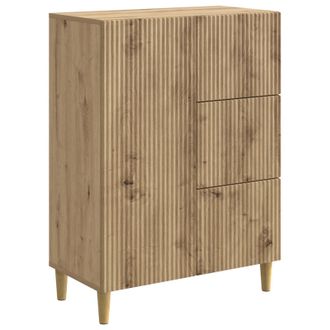 vidaXL Aparador Roble Artisan 66 X 34,5 X 90 Cm Madera De Ingenier&iacute;a Vidaxl