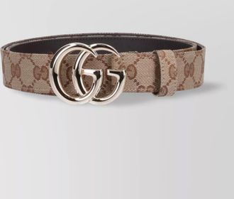 Gucci embroidered fabric belt