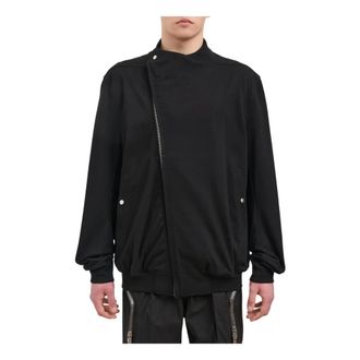 Rick Owens Light Jackets, male, Black, Size: M Hollywood Flight Jacket