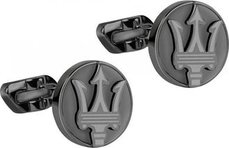 Maserati JM418ANK10 Mens Cufflinks - Black - One Size