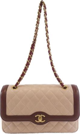 Chanel pink Leather Shoulder Bag (Pre-Owned)