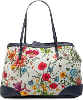 Gucci Pre-owned Gucci Medium Canvas Flora Tote Ladies 9J7OEFF5R9EQ9Y92