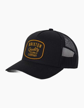 Brixton Mens Brixton Mens Hubal Netplus Trucker Cap - Black - Size: ONE size