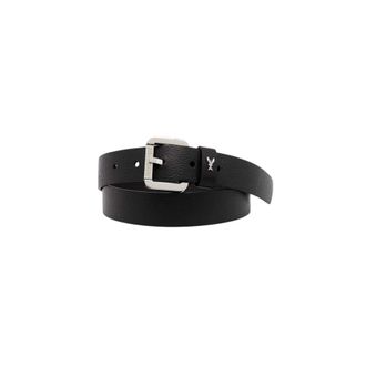 Patrizia Pepe Riem met rolgesp voor lage taille - Dames - Accessoires - Zwart - Maat: S Leer