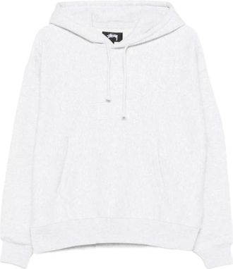St&uuml;ssy Gear Applique Hood - Heren - Hoodies - Grijs - M - Katoen - Hoodies & sweatvesten