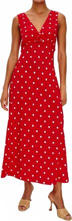 Rails Giadzy Midi Terena Dress In Rossa