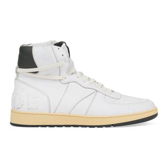 Rhude WHITE RHECESS HIGH SNEAKERS