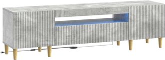 vidaXL Mueble De Tv Led Gris Hormig&oacute;n Madera De Ingenier&iacute;a Vidaxl