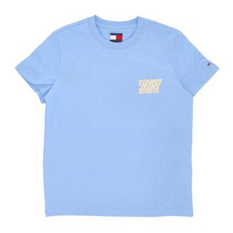 Tommy Hilfiger T-Shirts, female, Blue, Size: XS Bubble Tee Sugarplum Blue T-shirt