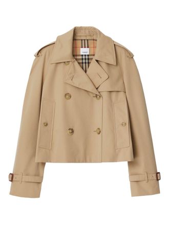 Burberry Kurzer Trenchcoat aus Baumwolle von Burberry