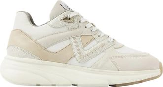 VIA VAI Vic Kyro beige dames sneakers - Dames - Sneakers - Beige - 37 EU - Leer - Schoenen