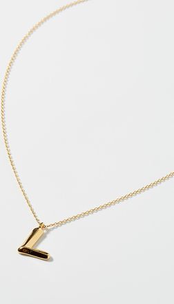 Simons Womens Golden letter necklace
