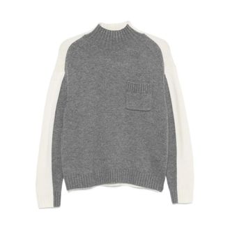 Semicouture Y6Wh 56 Winnie X90A - Dames - Coltruien - Grijs - XS - Nylon - Truien & Vesten