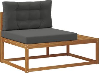 vidaXL Sof&aacute; Modular De Exterior Con Coj&iacute;n Natural 115 X 83 X 73 Cm Vidaxl