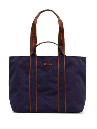 BOSS logo-detail tote bag - women - Polyester - One Size - Blue