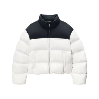Alexander Wang Quilted High Neck White Outerwear