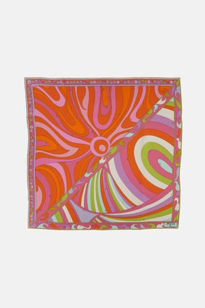 Emilio Pucci Foulard In Seta Stampata