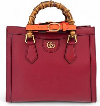 Gucci Pre-owned Tote Bags, female, Red, Size: ONE SIZE Pre-owned Leather gucci-bags
