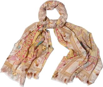 Saachi Saachi Paisley Palm Scarf